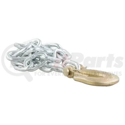 80302 by CURT MANUFACTURING - 35in. Safety Chain with 1 Clevis Hook (7;800 lbs; Clear Zinc)
