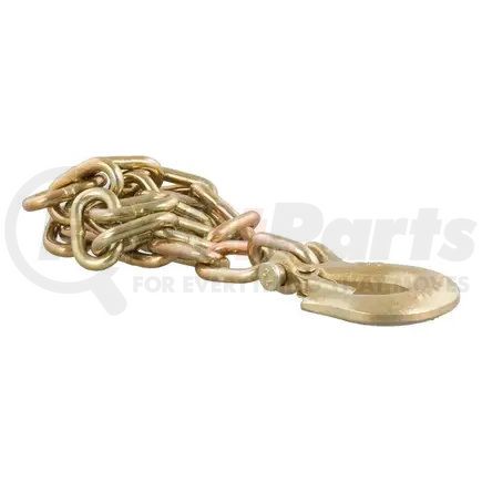 80303 by CURT MANUFACTURING - 35in. Safety Chain with 1 Clevis Hook (12;600 lbs; Yellow Zinc)