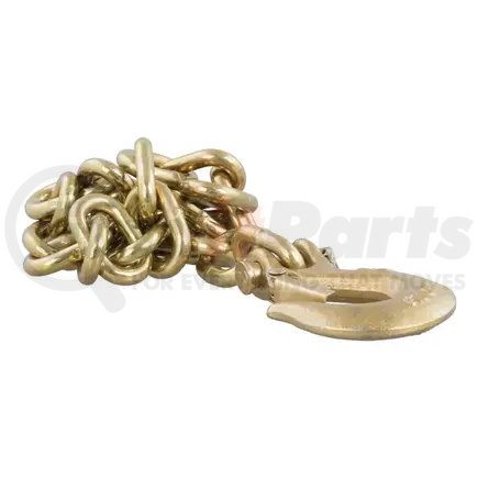 80304 by CURT MANUFACTURING - 35in. Safety Chain with 1 Clevis Hook (18;800 lbs; Yellow Zinc)