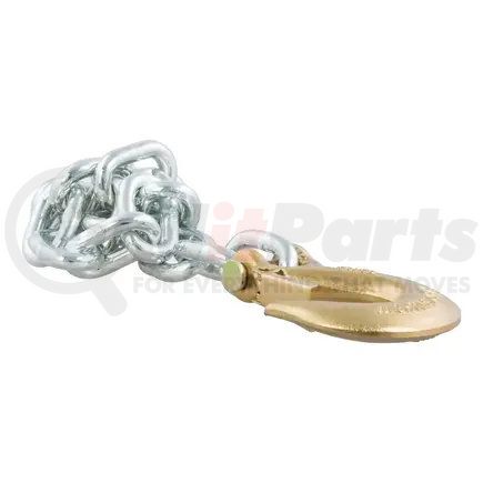 80315 by CURT MANUFACTURING - 35in. Safety Chain with 1 Clevis Hook (16;200 lbs; Yellow Zinc)