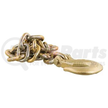 80316 by CURT MANUFACTURING - 35in. Safety Chain with 1 Clevis Hook (24;000 lbs; Yellow Zinc)