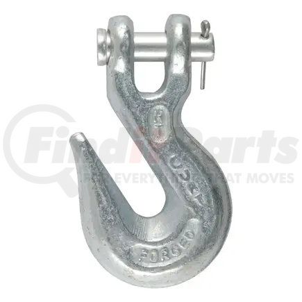 81350 by CURT MANUFACTURING - CURT 81350 3/8-Inch Forged Steel Clevis Grab Hook; 5;400 lbs. Work Load; 1/2-In Pin