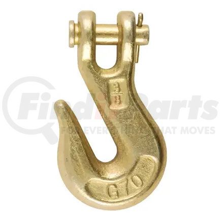 81438 by CURT MANUFACTURING - CURT 81438 3/8-Inch Forged Steel Clevis Grab Hook; 6;600 lbs. Work Load; 1/2-In Pin