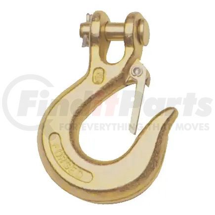 81900 by CURT MANUFACTURING - CURT 81900 1/4-Inch Forged Steel Clevis Slip Hook with Safety Latch; 7;800 lbs; 1/2-In Opening; 1/4in. Pin