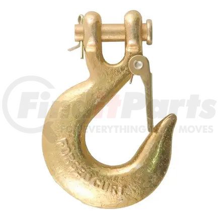 81960 by CURT MANUFACTURING - CURT 81960 3/8-Inch Forged Steel Clevis Slip Hook with Safety Latch; 24;000 lbs; 1-In Opening; 3/8in. Pin