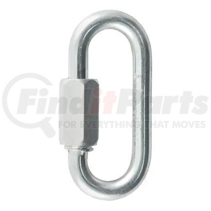 82610 by CURT MANUFACTURING - CURT 82610 Threaded Quick Link Trailer Safety Chain Hook Carabiner Clip; 1/4-Inch Diameter; 4;400 lbs Break Strength