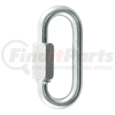 82611 by CURT MANUFACTURING - CURT 82611 Threaded Quick Link Trailer Safety Chain Hook Carabiner Clip; 1/4-Inch Diameter; 4;400 lbs Break Strength