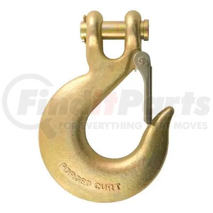 81920 by CURT MANUFACTURING - CURT 81920 5/8-Inch Forged Steel Clevis Slip Hook with Safety Latch; 65;000 lbs; 1-1/4-In Opening; 5/8in. Pin