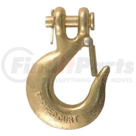 81940 by CURT MANUFACTURING - 1/4in. Safety Latch Clevis Hook (12;600 lbs; 1/4in. Pin)