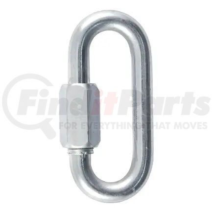 82931 by CURT MANUFACTURING - CURT 82931 Threaded Quick Link Trailer Safety Chain Hook Carabiner Clip; 7/16-Inch Diameter; 13;200 lbs Break Strength