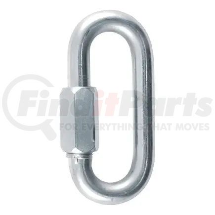82932 by CURT MANUFACTURING - CURT 82932 Threaded Quick Link Trailer Safety Chain Hook Carabiner Clip; 1/2-Inch Diameter; 16;500 lbs Break Strength
