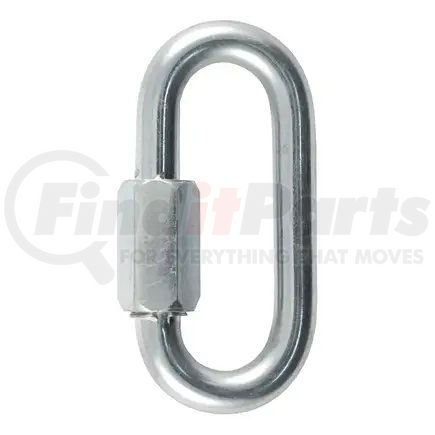 82933 by CURT MANUFACTURING - CURT 82933 Threaded Quick Link Trailer Safety Chain Hook Carabiner Clip; 3/8-Inch Diameter; 11;000 lbs Break Strength
