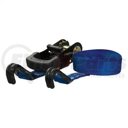 83019 by CURT MANUFACTURING - CURT 83019 1-Inch x 16-Foot Blue Nylon Ratchet Strap; 2;200 lbs. Break Strength