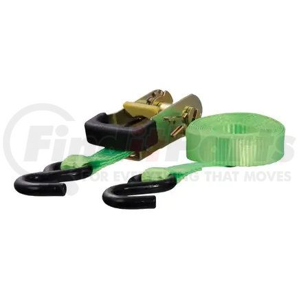 83027 by CURT MANUFACTURING - CURT 83027 1-Inch x 16-Foot Lime Green Nylon Ratchet Strap; 3;300 lbs. Break Strength