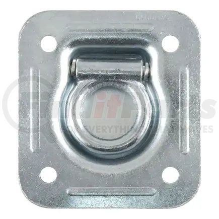 83600 by CURT MANUFACTURING - 1-1/2in. x 1-1/2in. Recessed Tie-Down Ring (5;000 lbs; Clear Zinc)