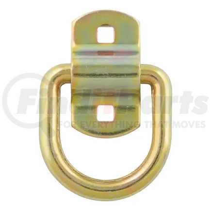 83740 by CURT MANUFACTURING - 3in. x 3in. Surface-Mounted Tie-Down D-Ring (3;600 lbs; Yellow Zinc)