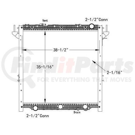 Freightliner HDC011230PAFB Radiator Radiator