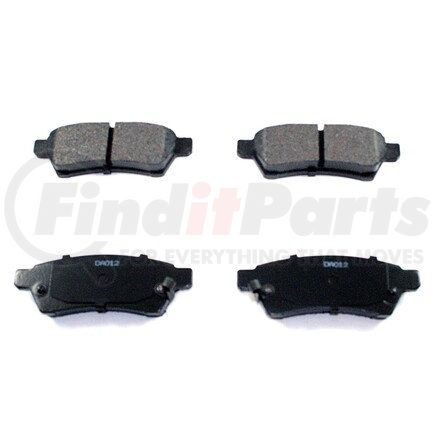 BP1100C by PRONTO ROTOR - Disc Brake Pad Set - Rear, Ceramic, Slotted, Iron Backing, with Pad Shims and Wear Sensors