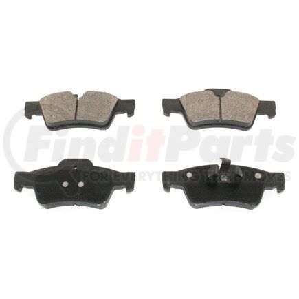 BP1122MS by PRONTO ROTOR - Disc Brake Pad Set - Rear, Semi-Metallic, Slotted, Iron Backing, with Pad Shims and Wear Sensors