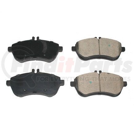 BP1340C by PRONTO ROTOR - Disc Brake Pad Set - Front, Ceramic, Slotted, Iron Backing, with Pad Shims