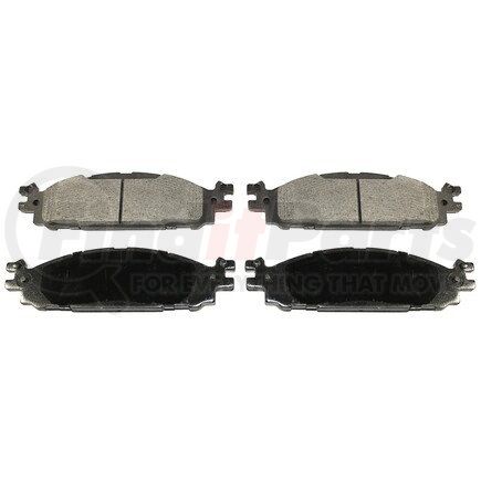 BP1508C by PRONTO ROTOR - Disc Brake Pad Set - Front, Ceramic, Slotted, Iron Backing, with Pad Shims