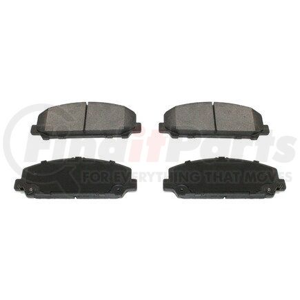 BP1509C by PRONTO ROTOR - Disc Brake Pad Set - Front, Ceramic, Slotted, Iron Backing, with Pad Shims and Wear Sensors