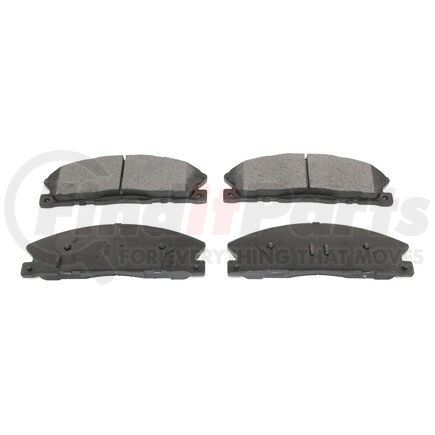 BP1611C by PRONTO ROTOR - Disc Brake Pad Set - Front, Ceramic, Slotted, Iron Backing, with Pad Shims