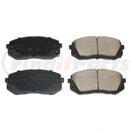 BP1826C by PRONTO ROTOR - Disc Brake Pad Set - Front, Ceramic, Slotted, Iron Backing, with Pad Shims and Wear Sensors