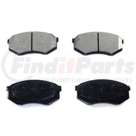 BP433C by PRONTO ROTOR - Disc Brake Pad Set - Front, Ceramic, Slotted, Iron Backing, with Pad Shims