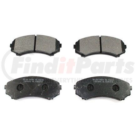 BP867MS by PRONTO ROTOR - Disc Brake Pad Set - Front, Semi-Metallic, Slotted, Iron Backing, with Pad Shims