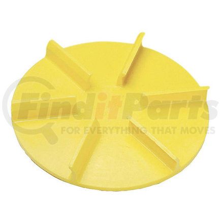 1308901 by BUYERS PRODUCTS - Vehicle-Mounted Salt Spreader Spinner - 18 in. O.D, Yellow, Poly, Clockwise