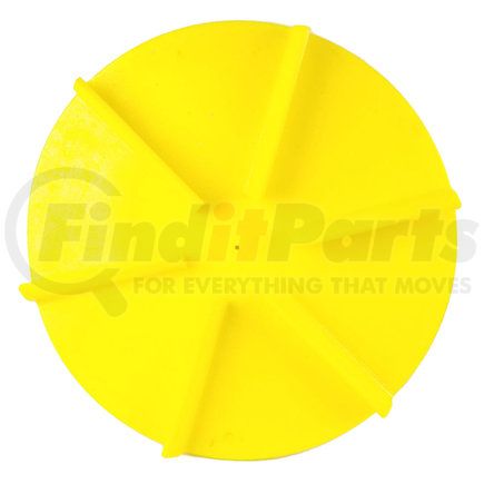 1308907 by BUYERS PRODUCTS - Vehicle-Mounted Salt Spreader Spinner - 24 in. O.D, Yellow, Poly, Clockwise