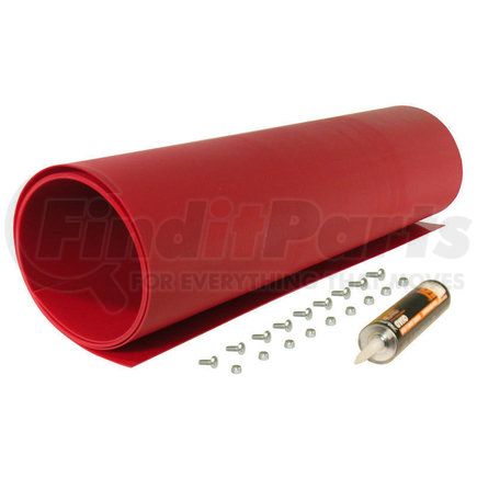 1310220 by BUYERS PRODUCTS - Snow Plow Hardware - Plow Shield, Red, 28 in. x 96 in.