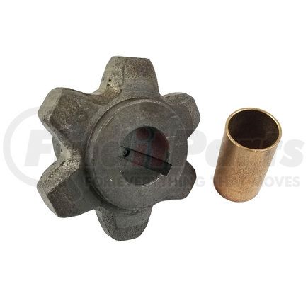 1405150 by BUYERS PRODUCTS - Chainwheel Sprocket - 6-Tooth, Chute Side, with Bushing