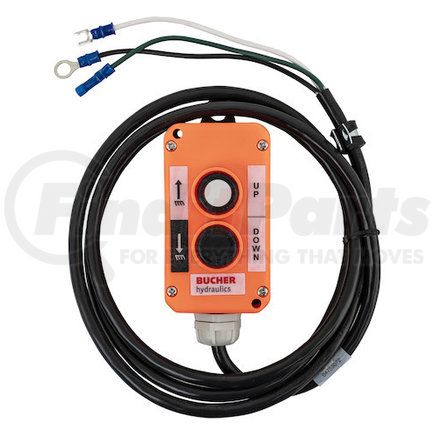 17006 by BUYERS PRODUCTS - Hydraulic Hoist Power Control Box - 12VDC, with 3-Wire Cord and Clamp