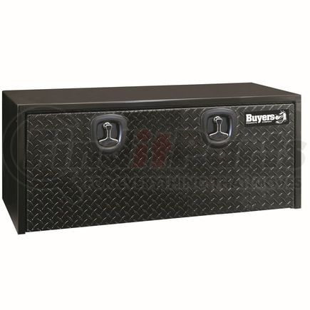 1702510 by BUYERS PRODUCTS - 18 x 18 x 48in. Black Steel Underbody Truck Box with Aluminum Door