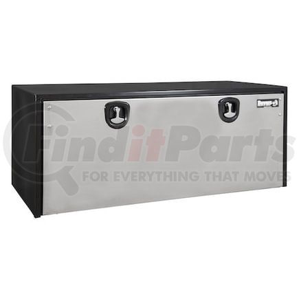 1702710 by BUYERS PRODUCTS - 18 x 18 x 48in. Black Steel Truck Box with Stainless Steel Door