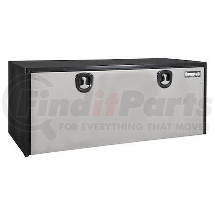 1702715 by BUYERS PRODUCTS - 18 x 18 x 60in. Black Steel Truck Box with Stainless Steel Door