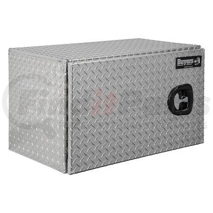 1705203 by BUYERS PRODUCTS - 18x18x30 Inch Diamond Tread Aluminum Underbody Truck Box - Single Barn Door, Compression Latch