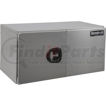 1705333 by BUYERS PRODUCTS - 24x24x30 Inch Smooth Aluminum Underbody Truck Tool Box - Double Barn Door, 3-Point Compression Latch