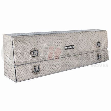 1705660 by BUYERS PRODUCTS - Truck Tool Box - 96 in. Diamond Tread, Aluminum, Contractor