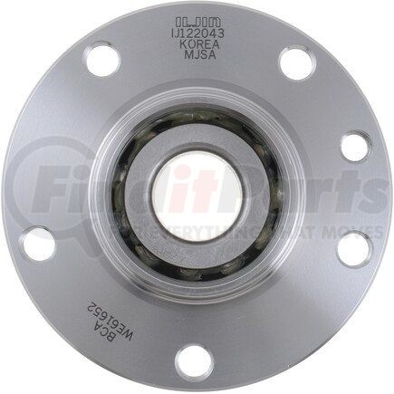 WE61652 by NTN - Wheel Bearing and Hub Assembly - Steel, Natural, without Wheel Studs