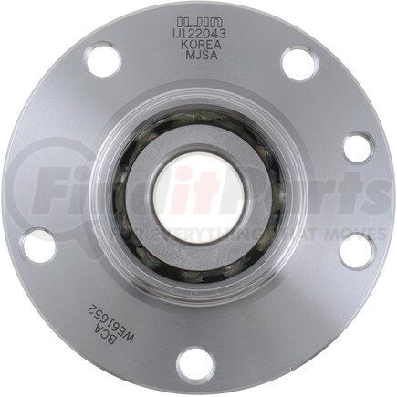 WE61652 by NTN - Wheel Bearing and Hub Assembly - Steel, Natural, without Wheel Studs