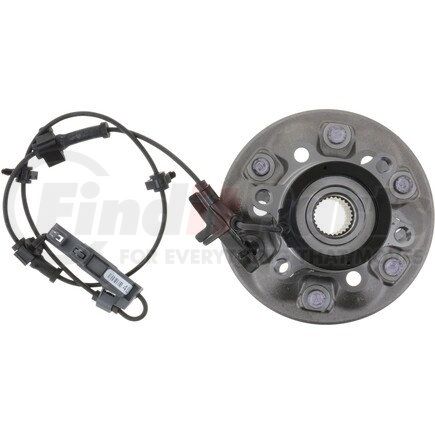 WE61768 by NTN - Wheel Bearing and Hub Assembly - Steel, Natural, with Wheel Studs