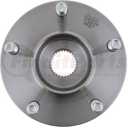 WE61802 by NTN - Wheel Bearing and Hub Assembly - Steel, Natural, with Wheel Studs