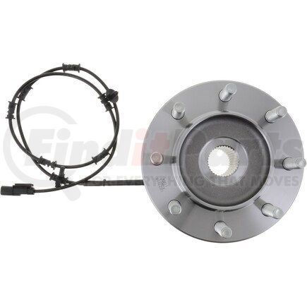 WE61806 by NTN - Wheel Bearing and Hub Assembly - Steel, Natural, with Wheel Studs