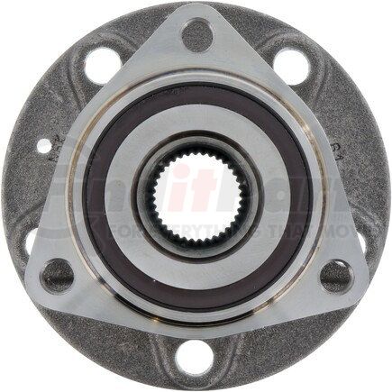 WE61817 by NTN - Wheel Bearing and Hub Assembly - Steel, Natural, without Wheel Studs