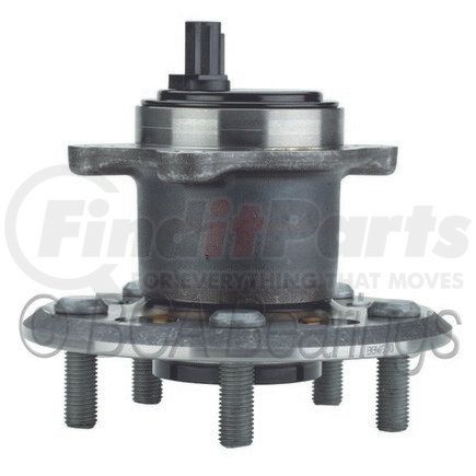 WE61015 by NTN - Wheel Bearing and Hub Assembly - Steel, Natural, with Wheel Studs
