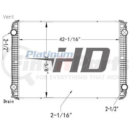 HDC011041PA by FREIGHTLINER - Radiator