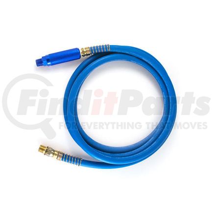 B455144AB by TRAMEC SLOAN - Trailer Air Brake Service Coupling Hose - 3/8 Inch x 12' Blue Hose w/Blue Aluminum Dura-Grip